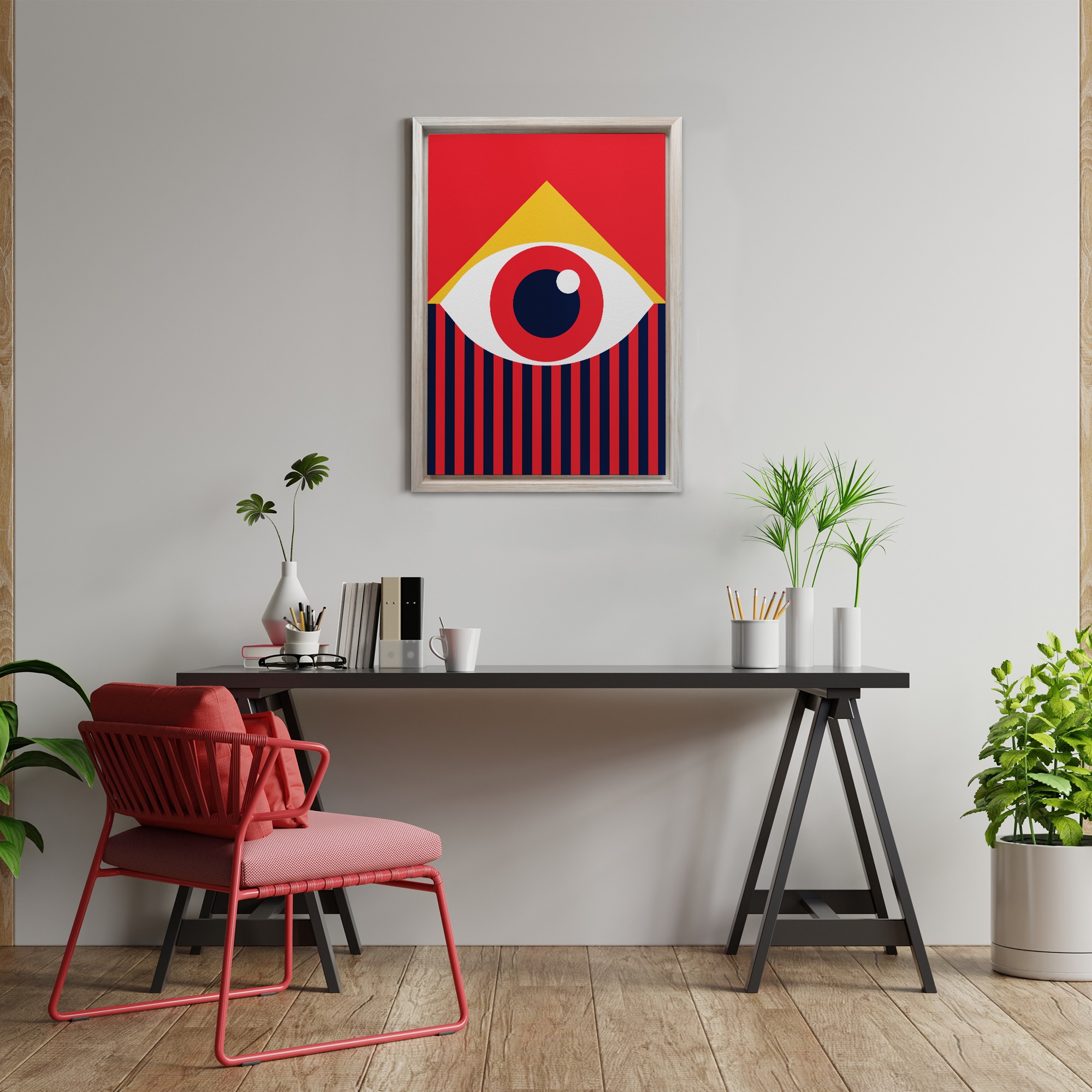 Cuadro Decorativo Moderno Ojo Bauhaus - Alik Diseño